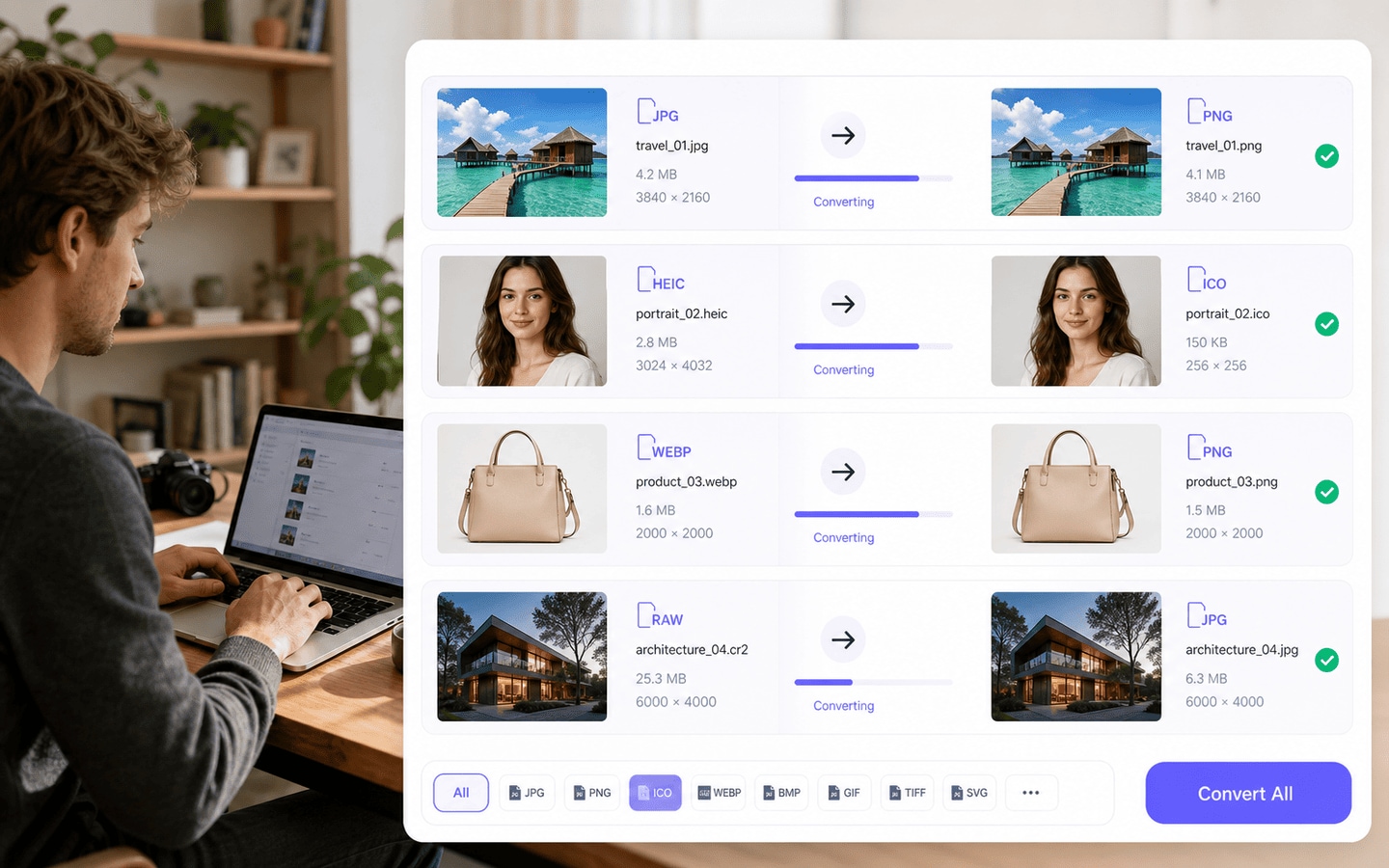Convertisseur PNG en ICO par lot pour vos icônes et favicons