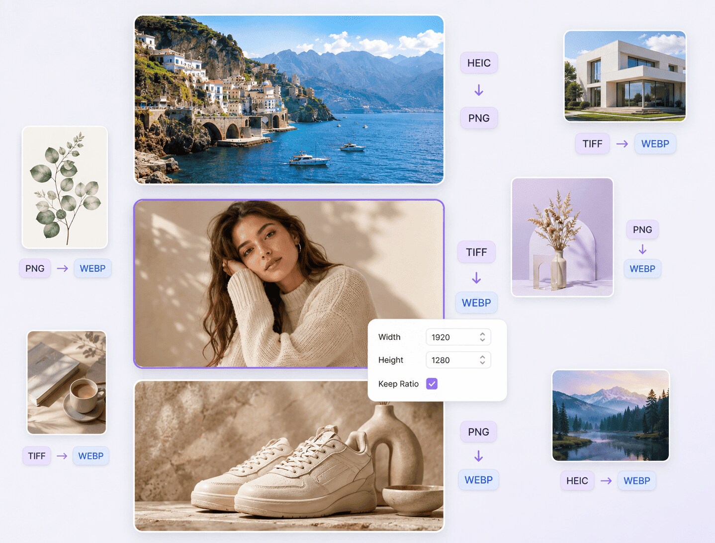 Préparez des JPG plus adaptés au partage quand la transparence n'est plus utile
