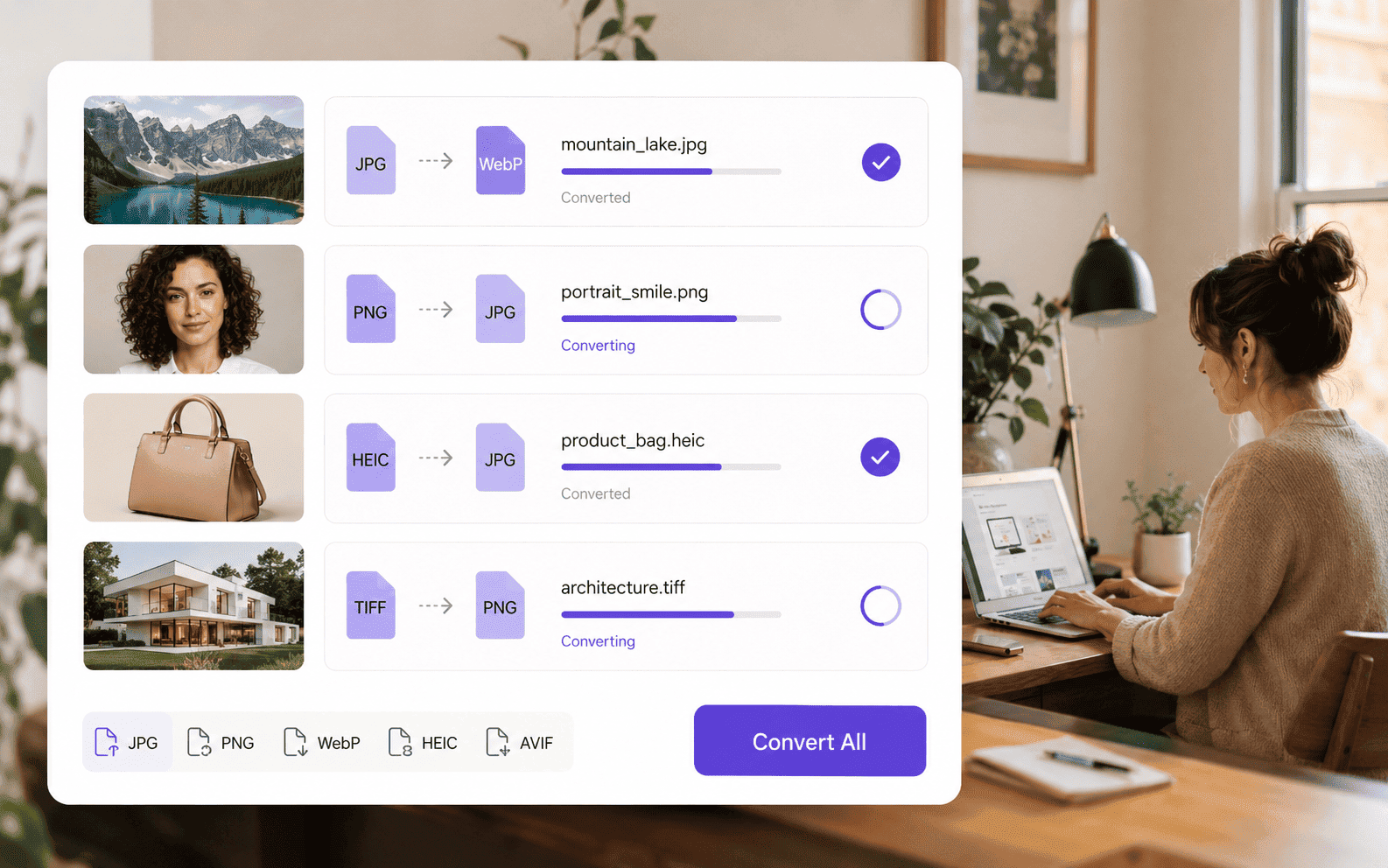 Convertisseur PNG en JPG par lot pour vos dossiers d'images sur PC et Mac